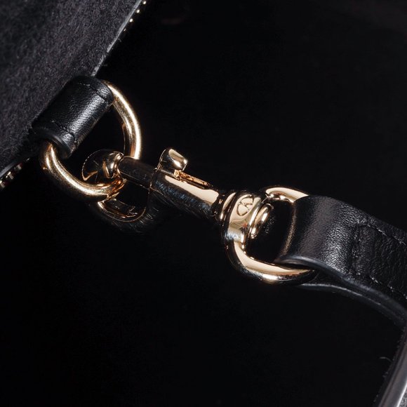 Valentino Black Demilune Rockstud Flap Satchel - Picture 15 of 16